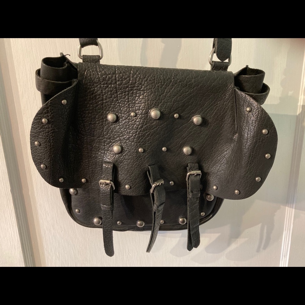 Lucky Brand Large Leather Messenger Bag